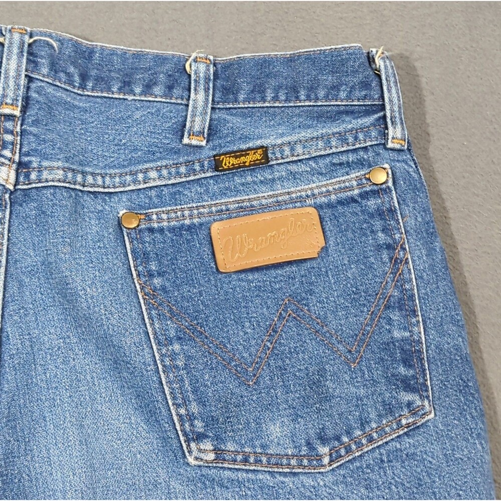 Wrangler VTG Jeans Men's 38x32 Fits 34x30 Blue 13MWZ Cowboy Cut Western USA Made
